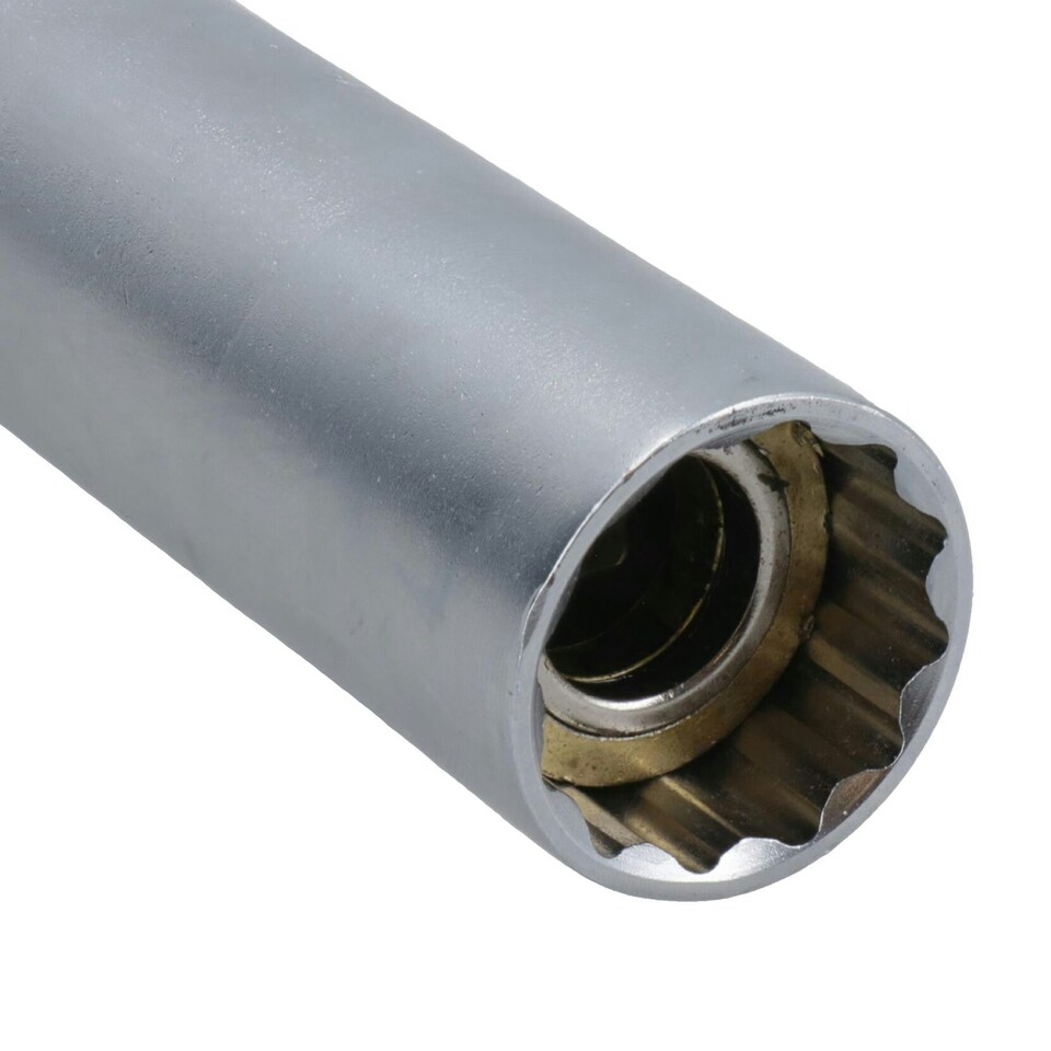 image 1 of 21mm Extra Long Spark Plug Socket Magnetic Thin Walled For Motorcycles Bikes