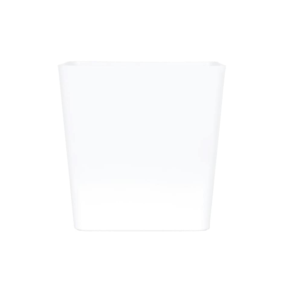 image 1 of Wham Studio 3 x 18L Deep Rectangular Plastic Storage Baskets Ice White White