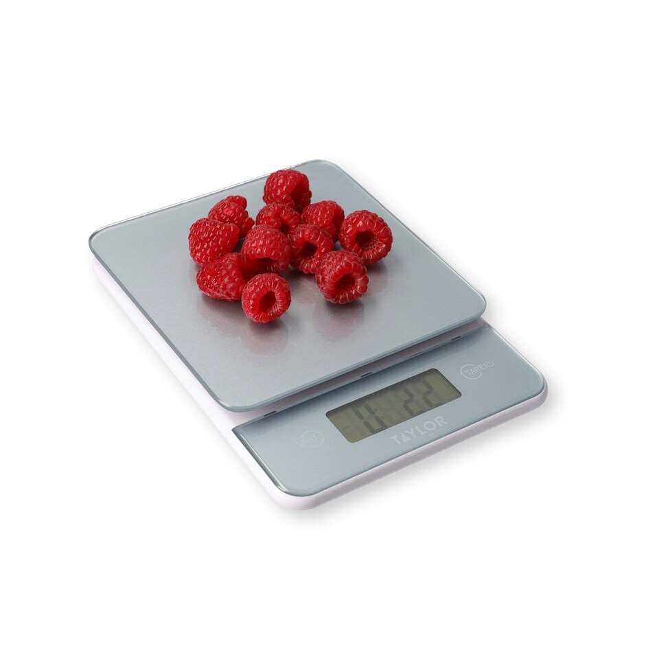 image 1 of Taylor Kitchen Scale Pewter Grey Glass 5kg