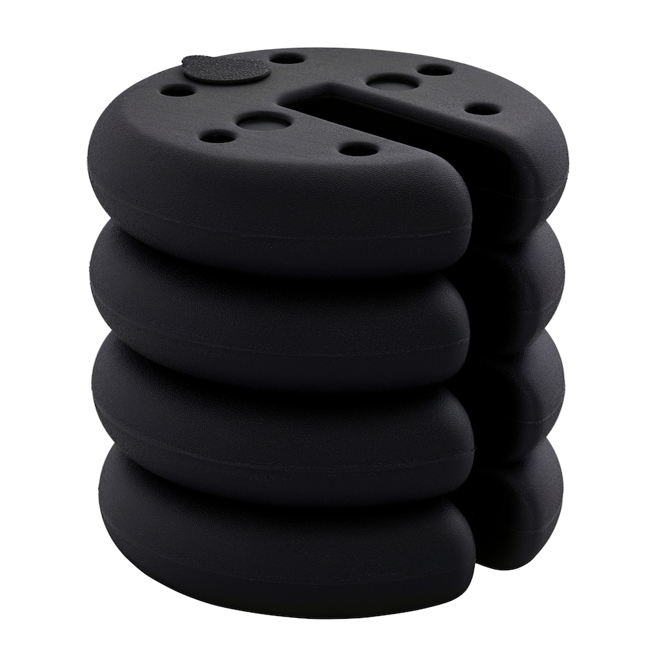 image 1 of Outsunny Pop up Canopy Weight Set of 4, Heavy Duty Sand Fillable Tent Leg Weights for Marquee Party Tent Canopy, Total 20kg