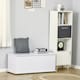 image 2 of HOMCOM Storage Chest With Lid, 113L Storage Box, White
