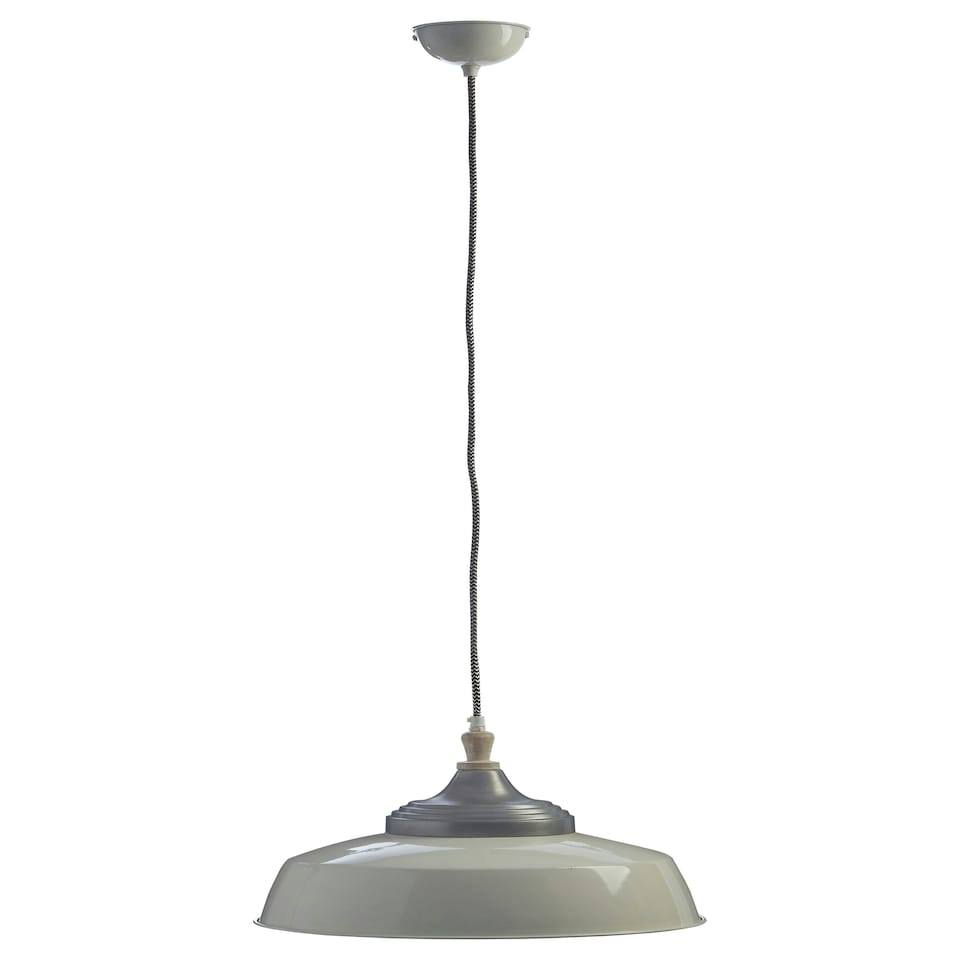 image 1 of Interiors by Premier Large White Bowl Shaped Pendant Light