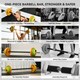 image 4 of HOMCOM 20kg Weights Barbell Set with Non-slip Handle for Strength Training Multi