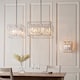 image 3 of Acadia 6 Light Ceiling Pendant Chrome Plate & Clear Crystal Glass, E14