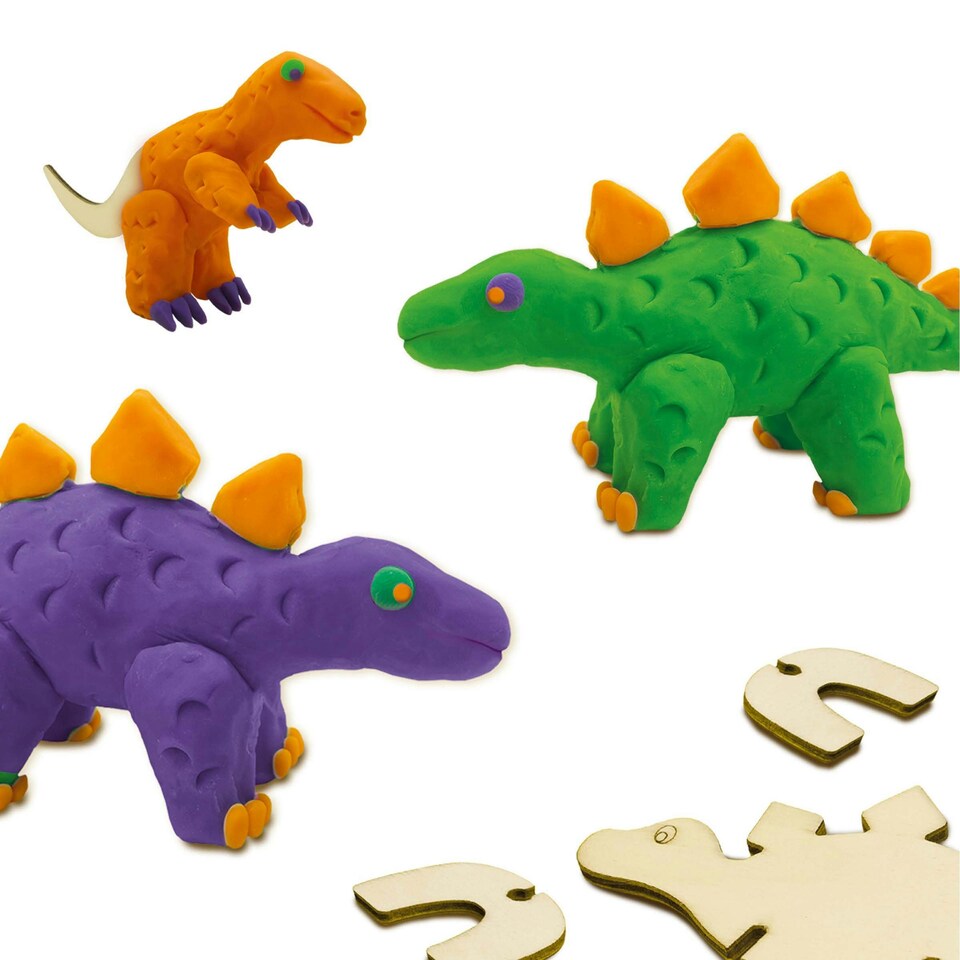 image 1 of SES Creative  Dinosaurs Wooden Skeletons Dough