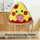 image 4 of Pizza Soft Toy Cute Plushie Huggable Cuddly Stuffed Toy 20cm Yellow