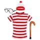 image 1 of Find Me - Top, Hat, Glasses & Stick - Wheres Wally Inspired Costume Red | L
