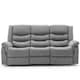 image 3 of Seattle 3 Seater Fabric Manual Recliner Sofa (Grey)