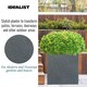 image 5 of Textured Concrete Effect Square Grey Outdoor Planter W49.5 H50.5 L49.5 cm, 123.7 ltrs Cap.