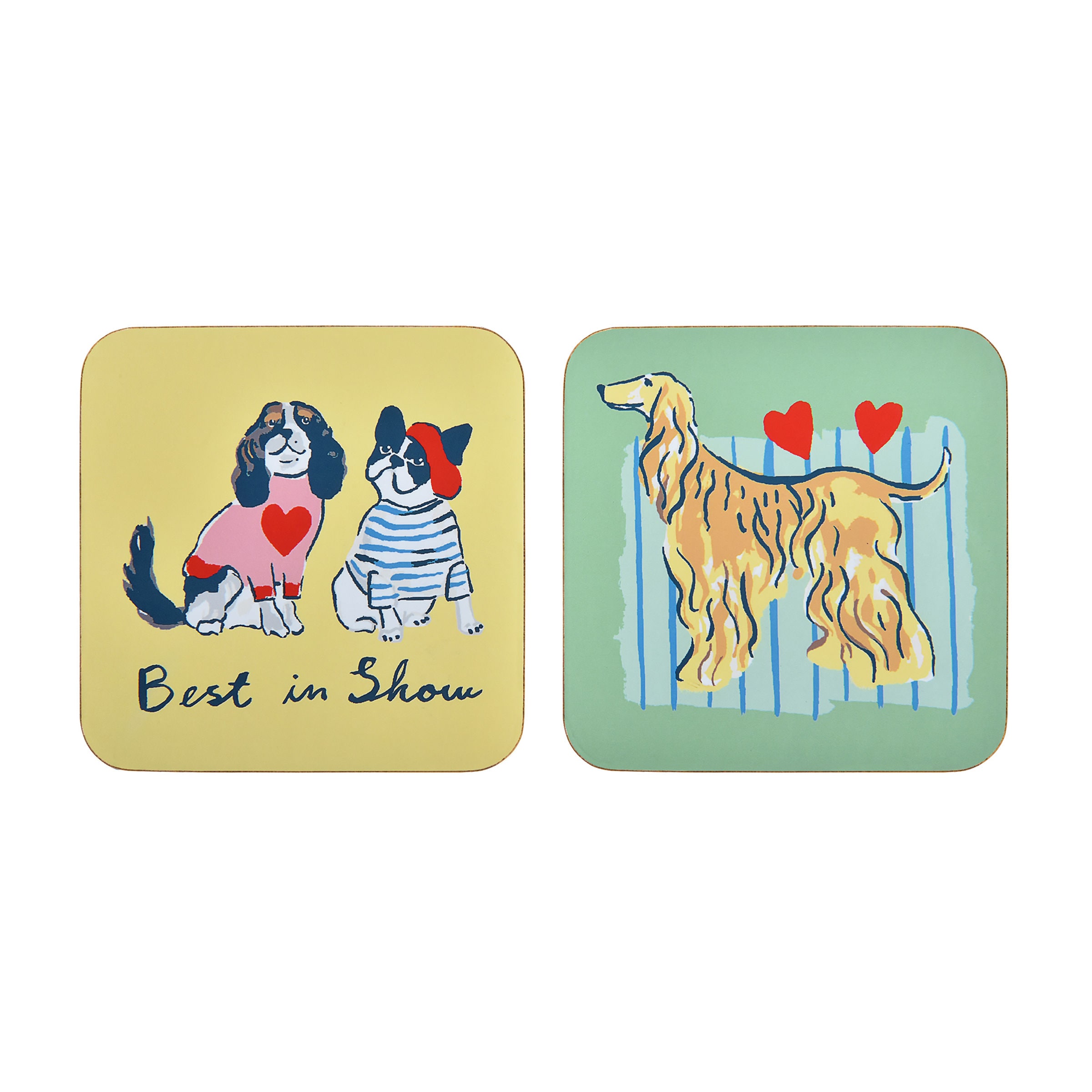 Ulster Weavers 'Best In Show' Dogs Print Printed MDF Coasters (4 Pack)