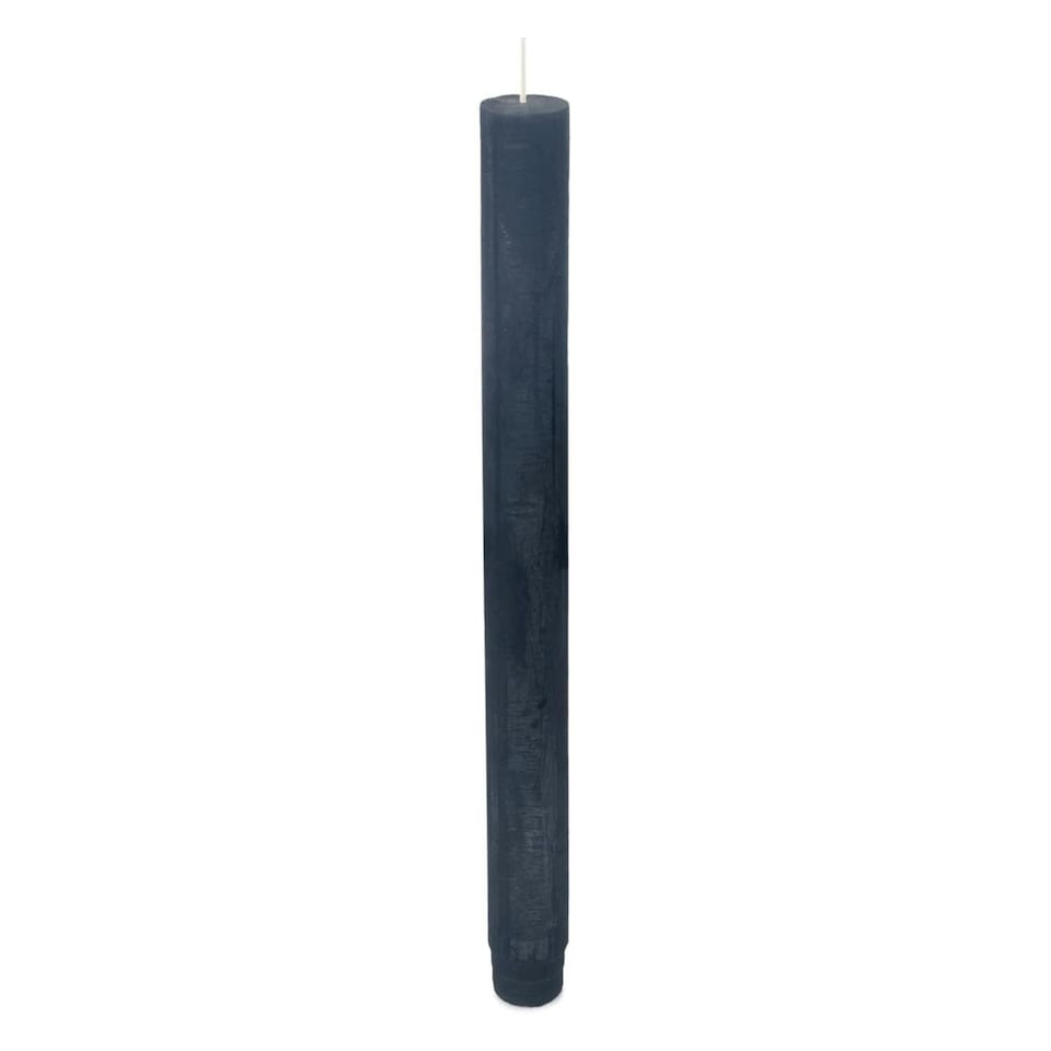 image 1 of Spaas Rustic Unscented Dinner Candle 25cm - Dark Blue | Blue | One Size | 1