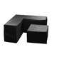 image 1 of KCT Extra Large L-Shaped with Medium Square Garden Furniture Cover Black