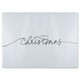 image 1 of Merry Christmas Hand Drawn Lettering Dining Glass Chopping Board | Multi