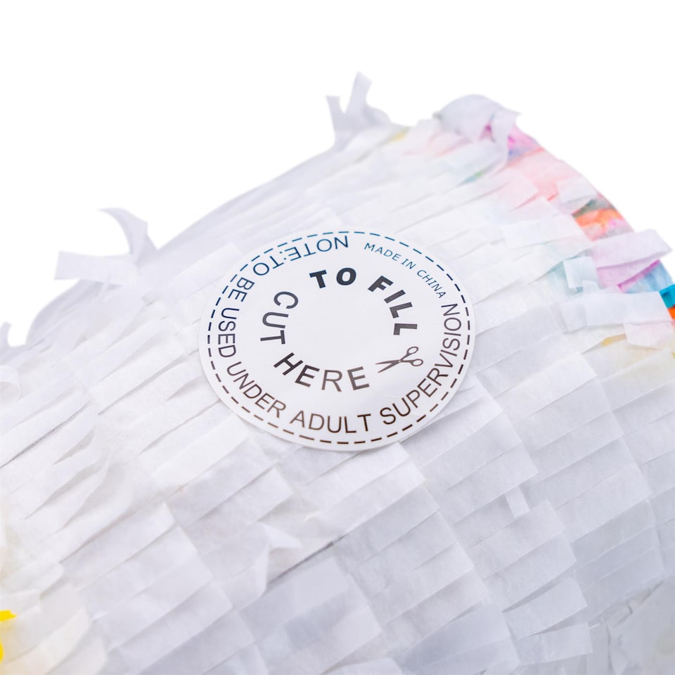 image 1 of Fax Potato 3pc Unicorn Pinata Set with Stick & Blindfold - Pink Stick