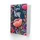 image 2 of Love You Floral Pattern Anniversary Valentines Her Wife Card