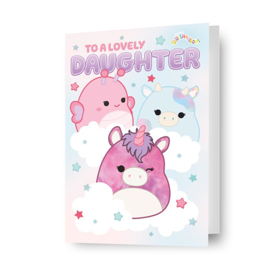 image 1 of Squishmallows 'Daughter' Birthday Card