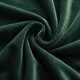 image 2 of Velvet Thermal Blackout Eyelet Curtains Ready Made Pair - 168cm x 183cm - Green