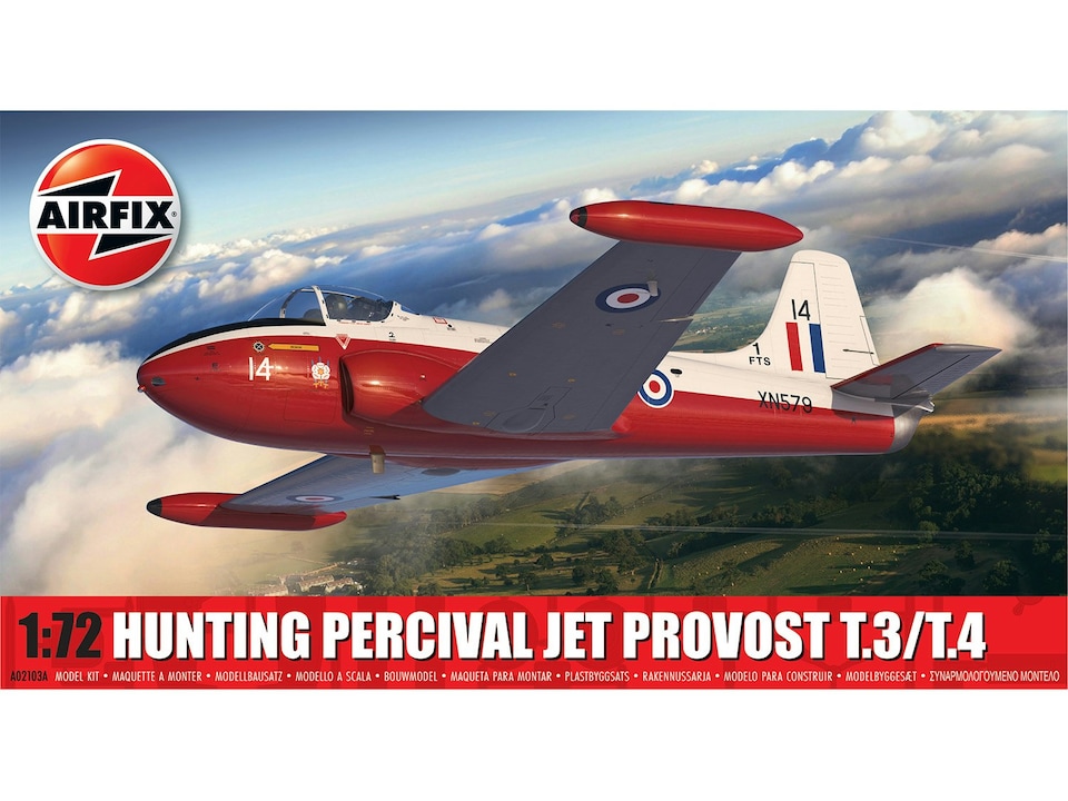 Airfix British Hunting Percival Jet Provost T.3/T.4 (1:72 Scale)