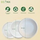 image 6 of ECONX 100Pcs Biodegradable Bagasse Bowls 6oz White Sugarcane Disposable Bowl
