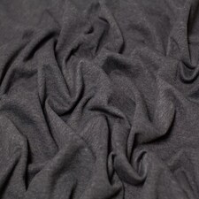 Minerva Core Range Grey Melange Polycotton Fleece Back Sweatshirt Stretch Knit Fabric for Dressmaking, 150cm / 59" Wide - per metre