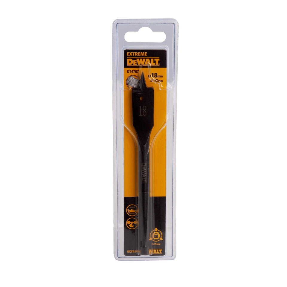 image 1 of Dewalt Extreme Impact Flat Drill Bit | Black | Black | 152mm x 22mm | 1