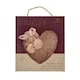 image 1 of Aroma Home Heart Shaped Water Bottle Pink Soft Teddy