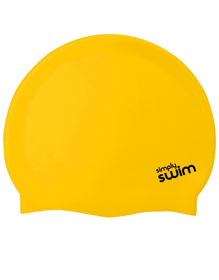 Simply Swim Junior Silicone Swim Cap - Solid Colours