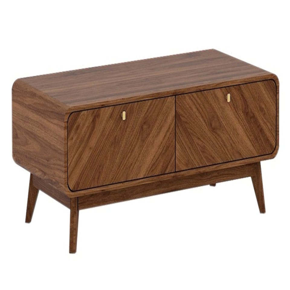 image 1 of Coffee Table - MFC/MDF - L56 x W120 x H43 cm - Columbian Walnut Brown