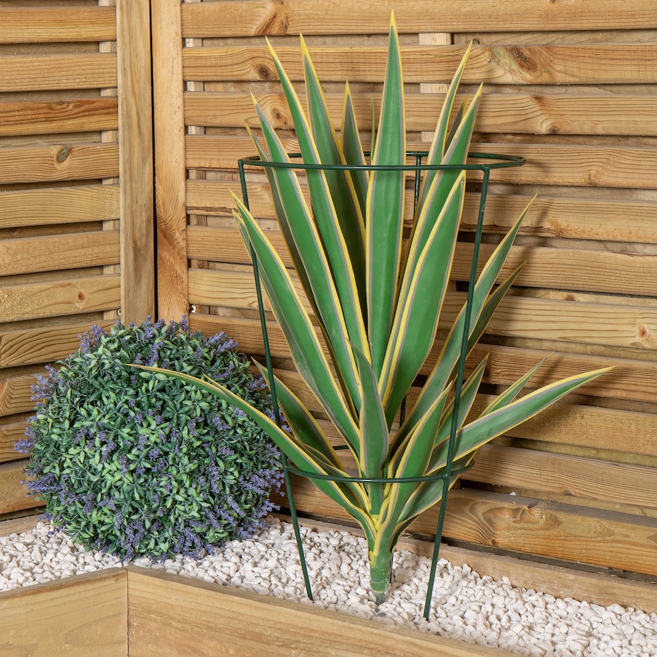 image 1 of Pack of 3 Tom Chambers Urban Green Conical Garden Plant Support Ring 30cm -  Medium