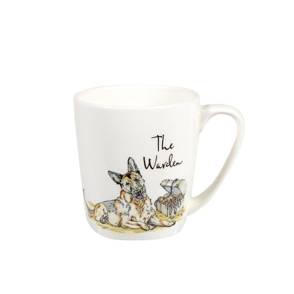 Churchill China Country Pursuits China Mug Dog The Warden 300ml White