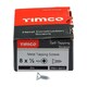 image 3 of Timco - Metal Tapping Screws - PZ - Countersunk - Self-Tapping - Zinc (Size 8 x 1/2 - 200 Pieces)