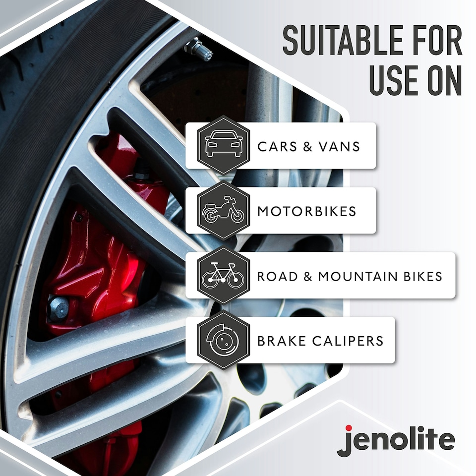 image 1 of Jenolite High Gloss Brake Caliper Paint - Red - 400ml