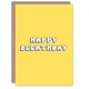 image 1 of Birthday Beer Pun Simple Retro Yellow Him Her Birthday Card