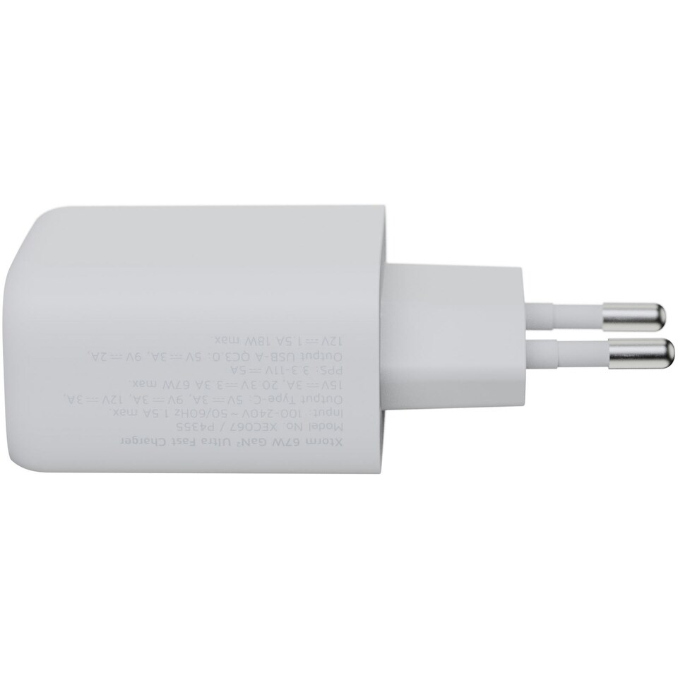 image 1 of Xtorm GaN2 Ultra XEC067 USB Charger (EU Plug) - White - One Size