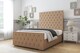 image 2 of Sloomy Watson Latte Dumfries Bed Frame With Mattress With 50" Upholstered Headboard 4' Small Double