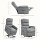 image 7 of HOMCOM Power Lift Recliner Electric Reclining Chair with Remote Grey