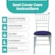 image 3 of Dining Seat Chair Covers Stretchable Spandex High-Back Slipcovers - 10pcs