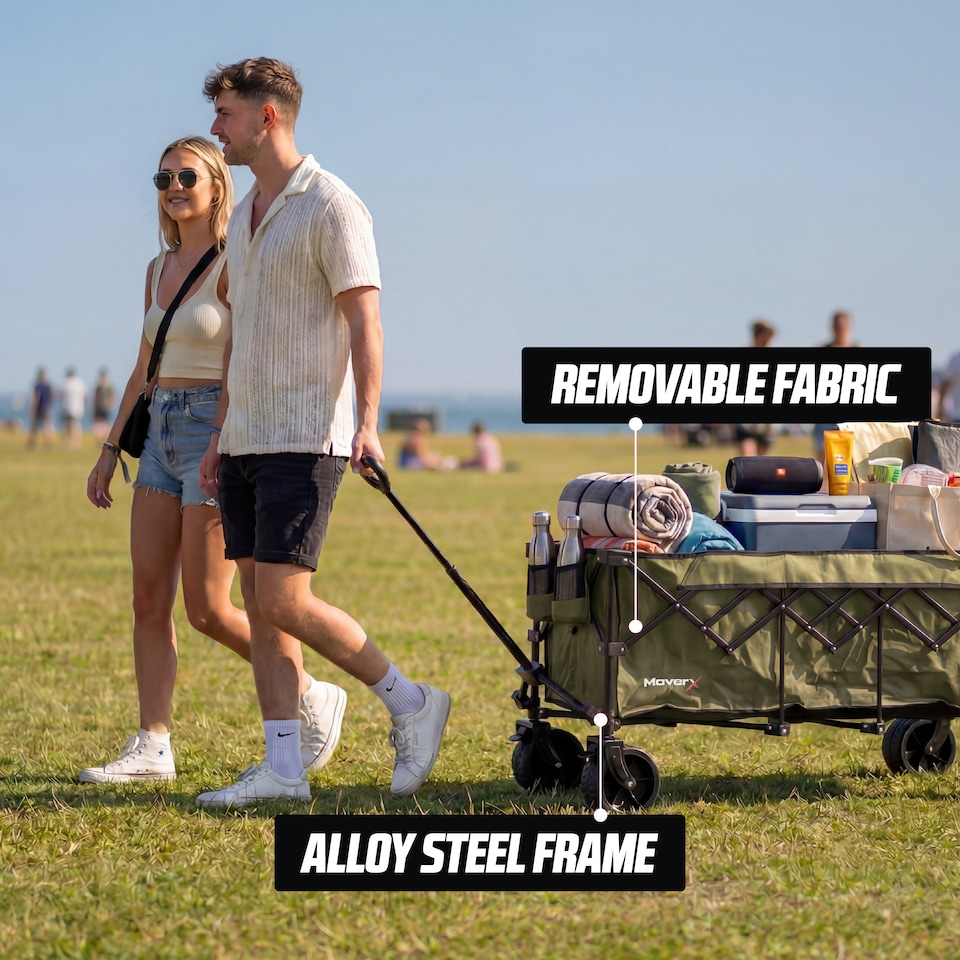 image 1 of MoverX 300L/180kg Premium Camping Trolley / Festival Wagon