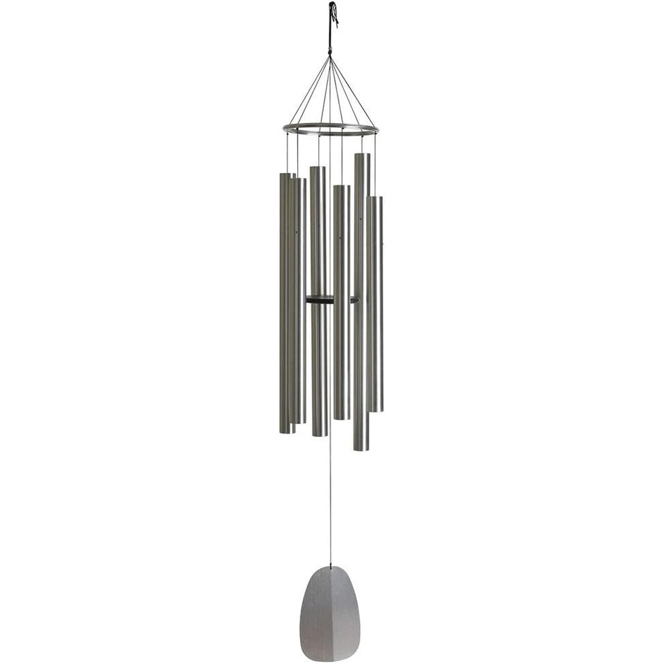 image 1 of Woodstock Extra Large 7 ft Wind Chime - Silver