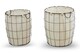 image 5 of Interiors By Premier Set Of Two Matte Black Laundry Baskets, Minimal Laundry Hampers With Cotton Liners, Round Wire Frame Baskets | Black