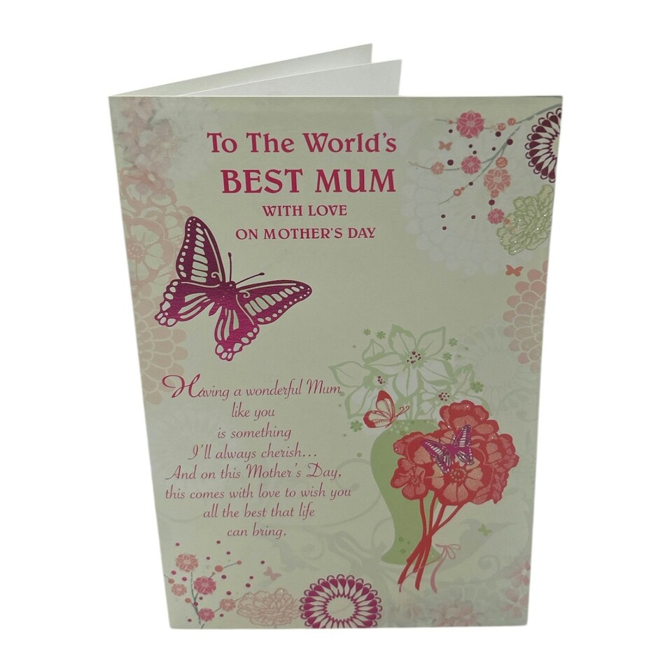 image 1 of To the world's Best Mum with Love on Mother's Day Card
