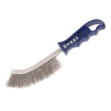 Faithfull Wire Scratch Brush - Blue - Stainless Steel Blue Handle