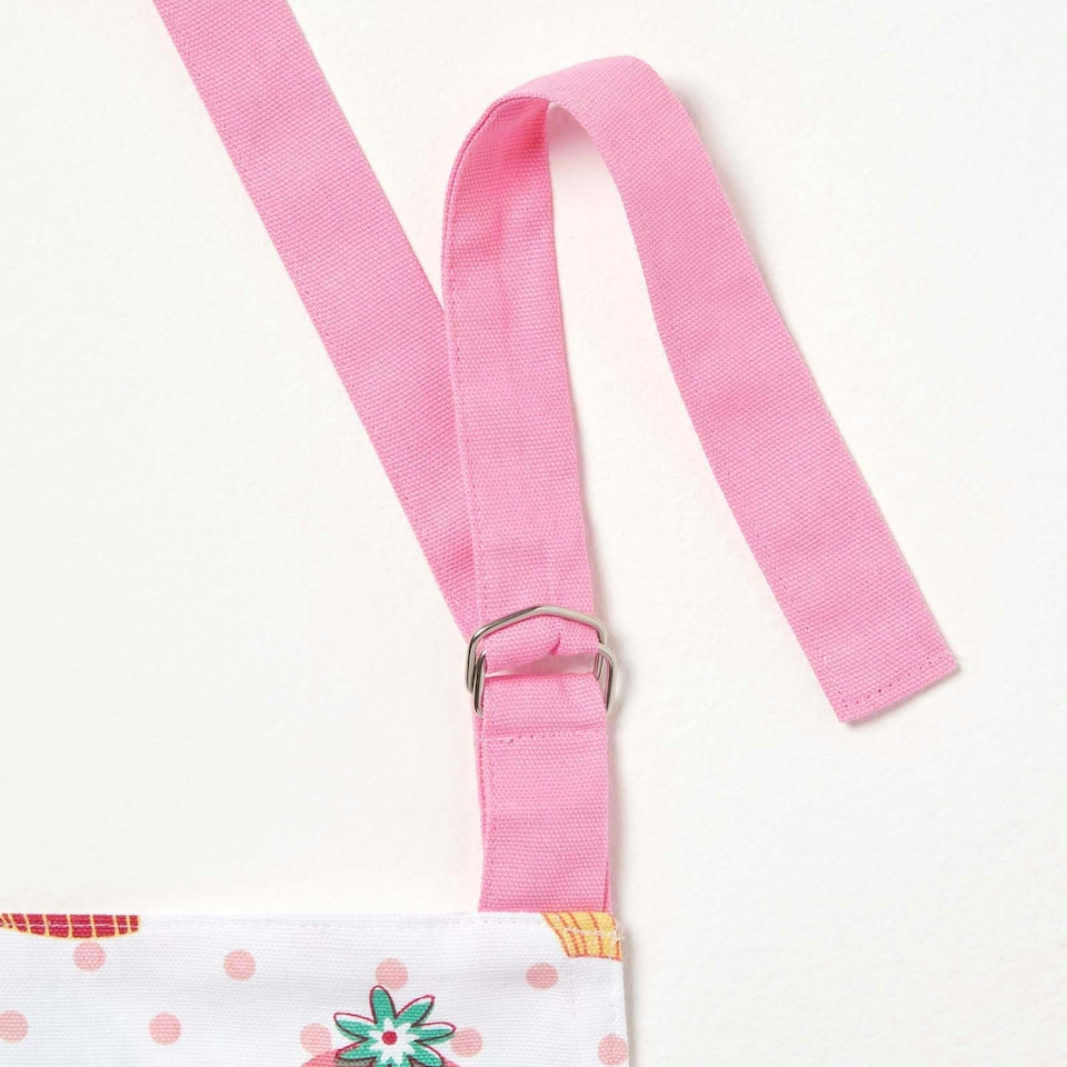 image 1 of Homescapes Pink Cupcake Cotton Apron