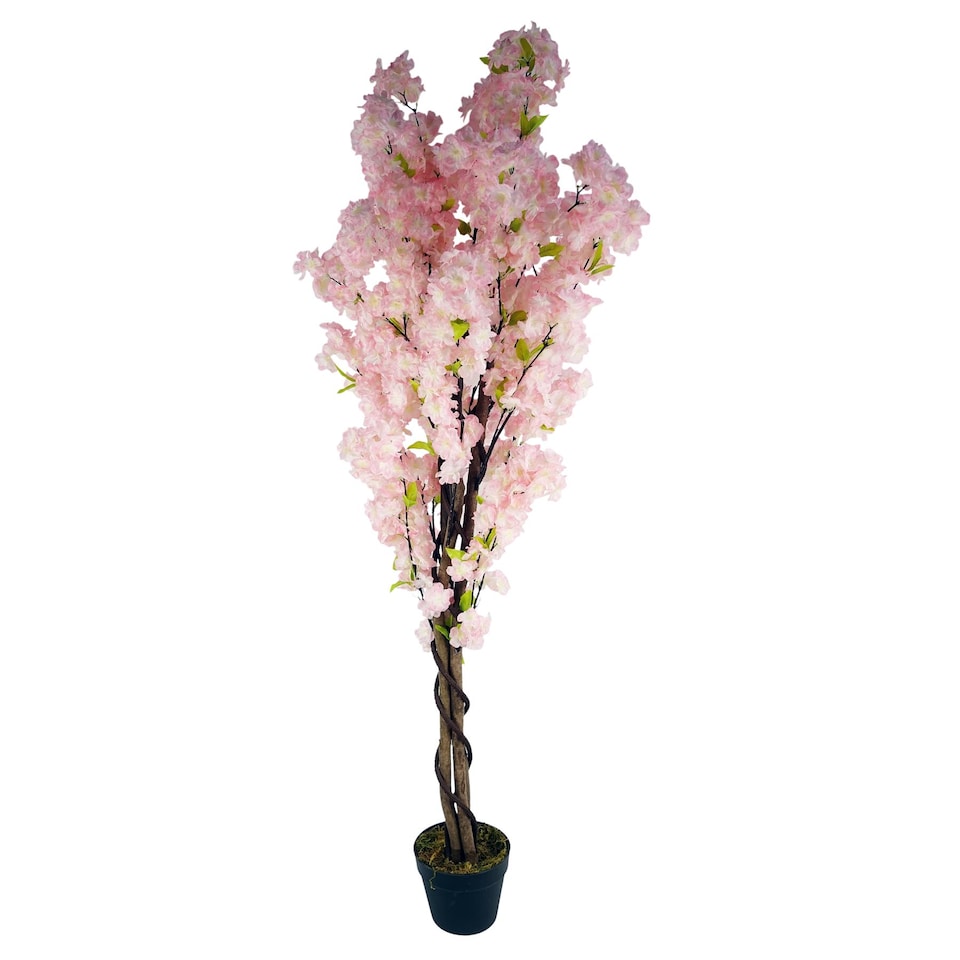image 1 of 150cm Artificial Pink Cherry Blossom Tree