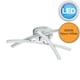 image 2 of Yardley - Polished Chrome LED Flush Ceiling Light | Chrome | 1