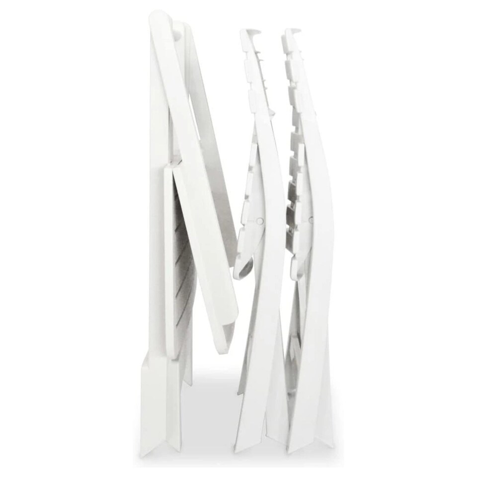 image 1 of Folding Table and 2 Chairs Set Outdoor BBQ Barbecue Picnic Garden Camping Hiking | White | White