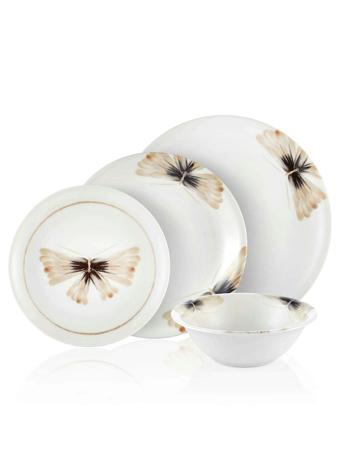 image 1 of Dreamy Collection 24-Piece Porcelain Dinner Set