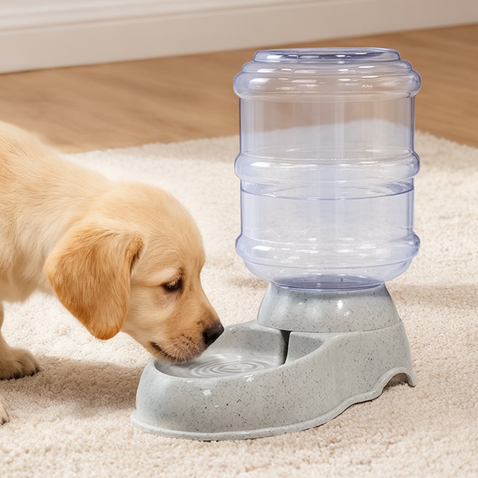 image 1 of Skylos Automatic Pet Waterer 3.5L Plastic Dispenser Station for Cat and Dog