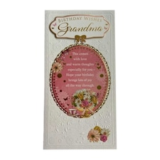 Birthday Wishes To Grandma Soft Whispers Card