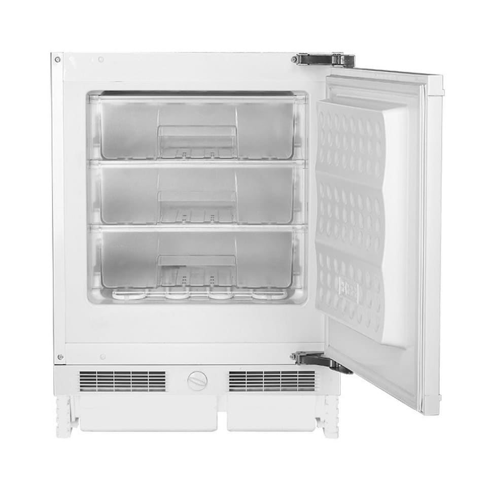 image 1 of SIA RFU103/M Built In 90L White Integrated Under Counter 3 Drawer Freezer